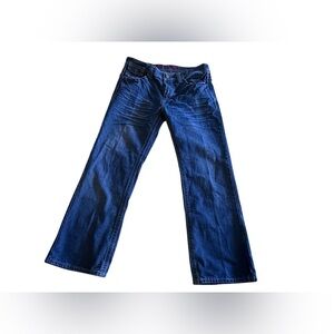 Xtreme‎ Couture Jeans Mens 34x30 Y2K Cross Embroidered Baggy Distressed RARE Y2K